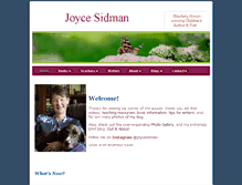 Tablet Screenshot of joycesidman.com